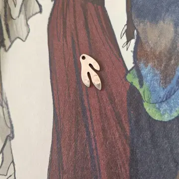 요건 레일 귀걸이 탑 (한쪽 귀용) 실버 바바구리