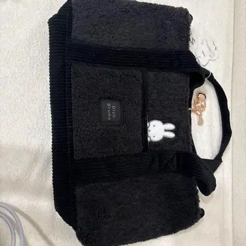 miffy 보아 숄더백 블랙