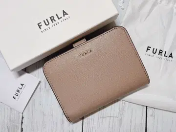 새상품 FURLA 훌라 바빌론 S 접이식 지갑 브라운&베이지