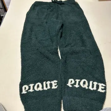 PIQUE 플리스 룸웨어 다크 그린