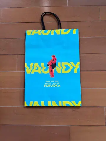 VAUNDY ONE MAN LIVE 텐진 지하상가 종이 봉투