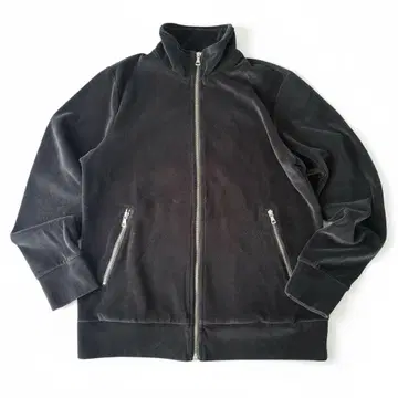 90s 올드 유니클로 벨로아 자켓 블랙 점퍼 남성용 L