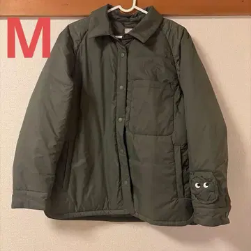 [ 새상품급 ] 유니클로 안야 힌드마치 퍼프 테크 셔츠 자켓 M 올리브