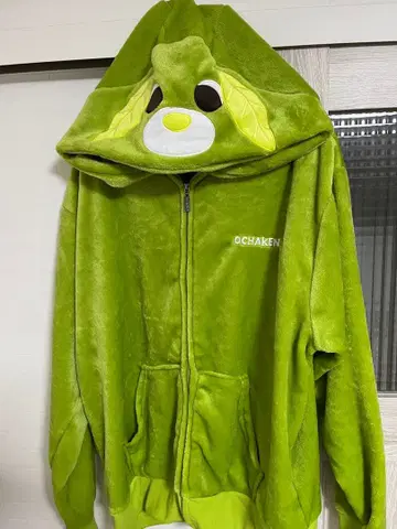 OCHAKEN 플리스 그린 후드티
