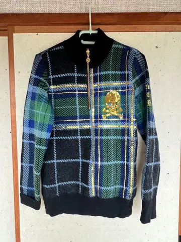 Dance With Dragon 체크 무늬 스웨터 사이즈 2