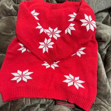 빅 사이즈 크리스마스 컬러 스웨터