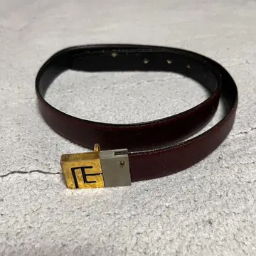 다크 브라운 가죽 벨트 이탈리아제