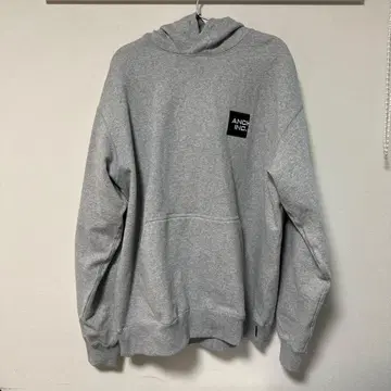 ANCHOR INC. 그레이 후드 부착 후드티