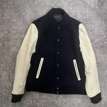 RadmesS MEN'S BIGI 소가죽 바시티 자켓 가죽 아우터 L