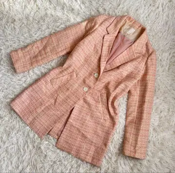 [ 비라디언스 ] 트위드 코트 이시하라 사토미 실연 쇼콜라티에 핑크