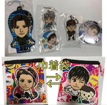 이와타 타카노리 클리어 참, 배지, 클리너 세트