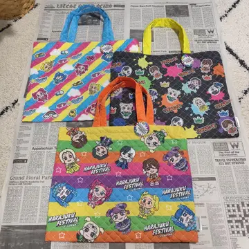 하라주쿠 페스티벌 레슨백 리얼피스 타케시타 파라다이스 3종 세트