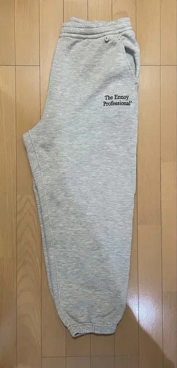 엔노이 2025 그레이 스웨트 팬츠 L