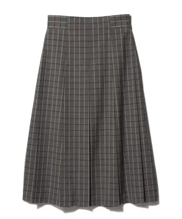 ESTNATION 박스 플리츠 플레어 스커트