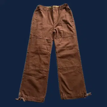 DOG DEPT 도그데프트 브라운 와이드 스트레이트 더블니 구제 의류