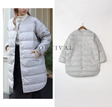 ORCIVAL 오르치발 라운드넥 라이트 다운 코트