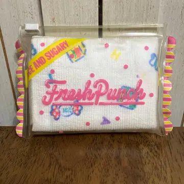 프레쉬 펀치 타월 손수건 케이스 산리오 레트로