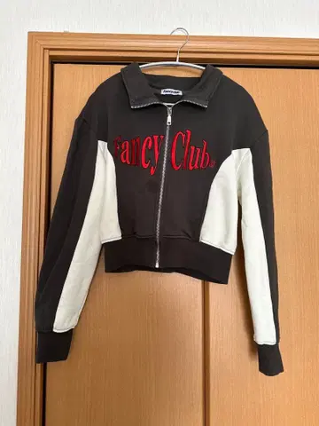 Fancy Club 집업 후드티 크롭 자켓
