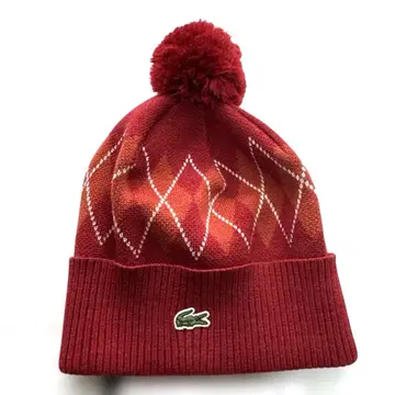 니트 모자 가을/겨울 아가일 패턴 폼폼 니트 와치 라코스테 정찬 모자