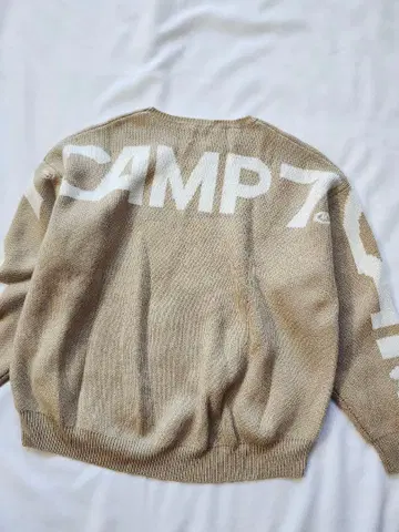 CAMP7 캠프세븐 백 로고 니트 오버 사이즈