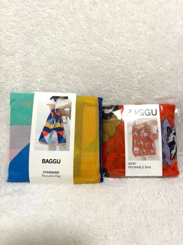새상품 BAGGU 에코백 세트 쉘 스컹크 멀티 컬러