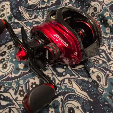 베이트 릴 마그넷 브레이크 7.3:1 최대 드랙 8kg 메탈 레드