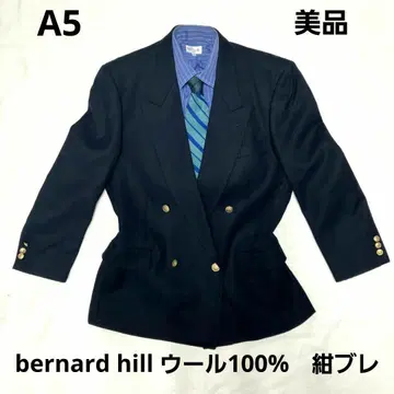 새상품급 bernard hill 울 100% 네이비 골드 버튼 M 사이즈