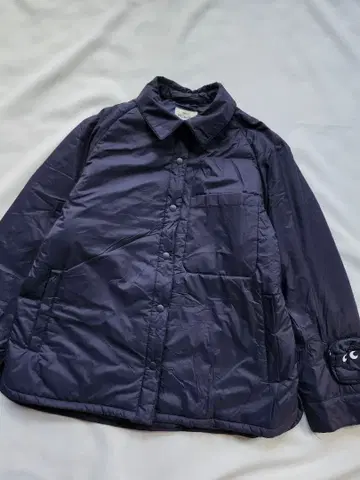 유니클로 퍼프 테크 셔츠 자켓 네이비