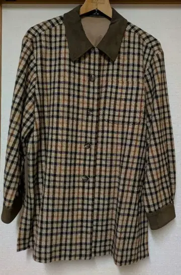 [ 새상품급 ] DAKS 체크 무늬 테일러드 자켓