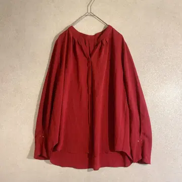 새상품급 SHIPS 쉽스 빨간색 스키퍼 턱 블라우스