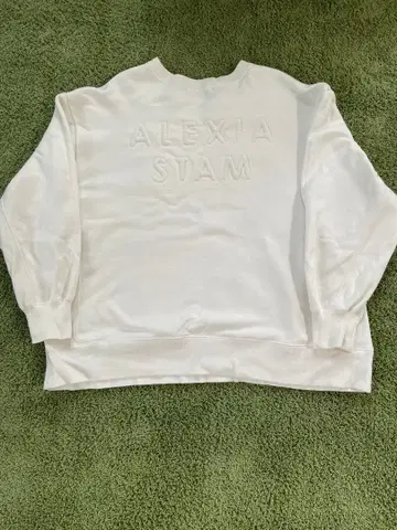 ALEXIA STAM 화이트 맨투맨 F 사이즈