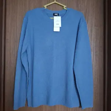 [미사용] UNIQLO 100% 캐시미어 스웨터 M 라이트 블루