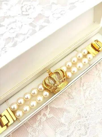 희귀 레어 지저스 디아망테 왕관 펄 팔찌 손목시계 워치