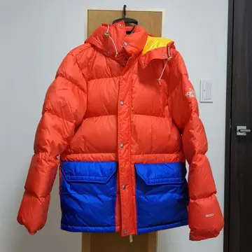 THE NORTH FACE 다운 자켓 오렌지/파랑