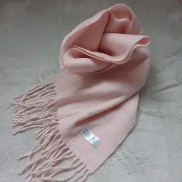 [ 미사용 ] MOONBAT 캐시미어 머플러 핑크