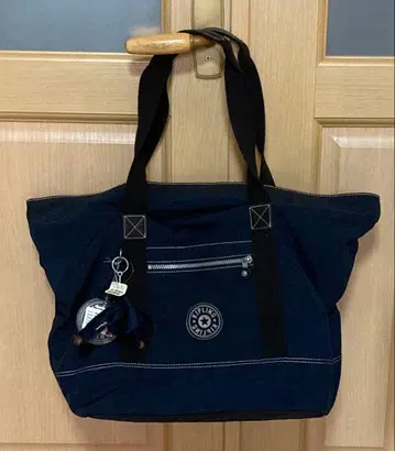 Kipling 네이비 토트백