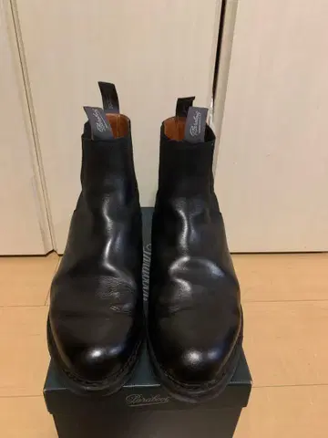 Paraboot 사이드 고어 부츠 블랙 MANAGE UK8