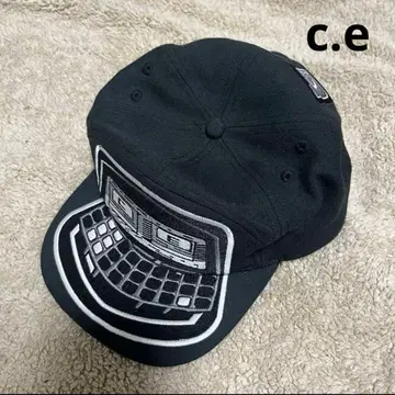 C.E 캡 블랙 자수
