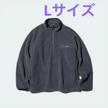 유니클로 UNIQLO 플리스 오버 사이즈 하프 지퍼 풀오버