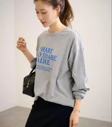 FRAMeWORK 프레임워크 천축 로고 롱 티셔츠