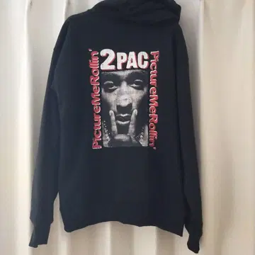 2PAC 후드티 블랙