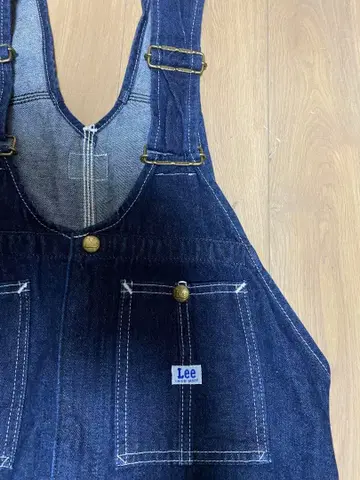 Lee 데님 오버롤 다크 블루 M 사이즈 Lee 살로펫