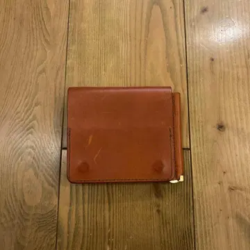 SLOW 접이식 지갑 일본제 가죽 머니클립