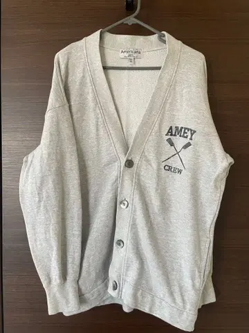 AMERICANA 맨투맨 스쿨 가디건