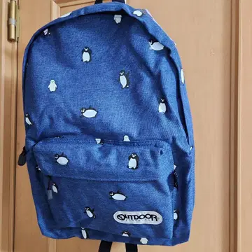 OUTDOOR Suica 펭귄 패턴 네이비 백팩