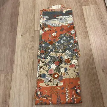 기모노 이중 기모노 순수 실크