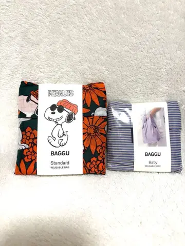 새상품 BAGGU 스누피 에코백 세트