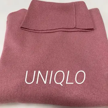 [ 새상품 미사용 ] UNIQLO 캐시미어 터틀넥 size S 핑크