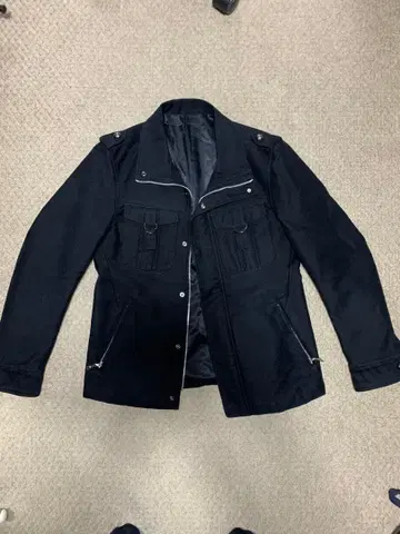 모드 스타일 블랙 밀리터리풍 라이더풍 자켓