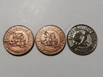 포켓몬 배틀 코인 3개 세트 큐콘 니드킹